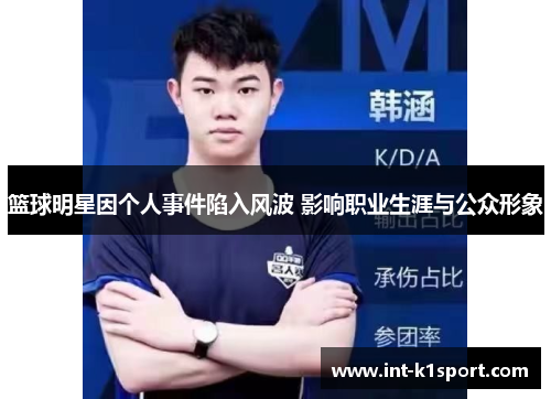 篮球明星因个人事件陷入风波 影响职业生涯与公众形象
